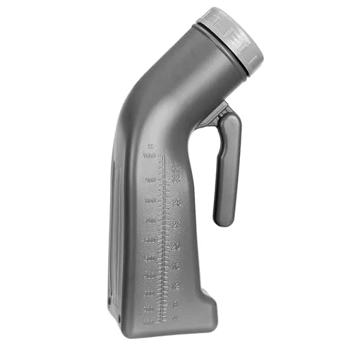 Urinflasche Unisex 1000ML - Praktische Urinflasche für Männer und Frauen, ideal für Reisen und unterwegs, aus leichtem Plastik und einfach zu handhaben.