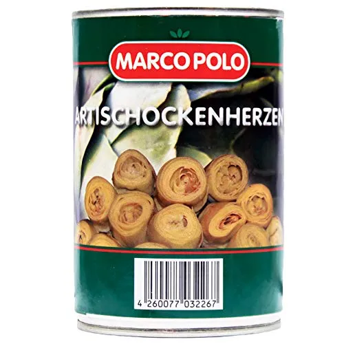 Food-United ARTISCHOCKEN eingelegt Dose-Konserve 2x Füllmenge 390g ATG 240g zarte Artischockenherzen aus Spanien für gesunde-Salate-Pizza-Pasta gesalzen ohne künstliche Zusätze