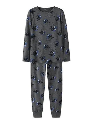 Nkmnightset Dark Grey Mel Skull Noos