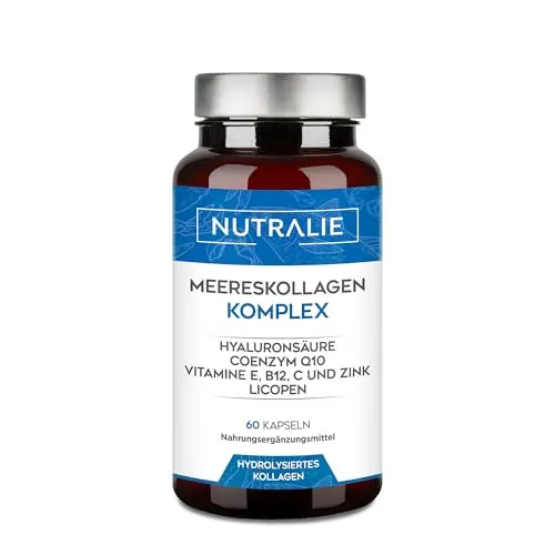 Hydrolisiertes Meereskollagen + Hyaluronsäure Q10 Vit C E