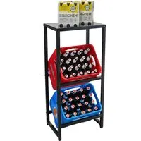 PROREGAL Getränkekistenregal KÖNIGSSEE S Plus | 2 Ebenen für bis zu 2 Kisten - Kompaktes Getränkekistenregal mit höhenverstellbaren Füßen für optimale Stabilität. Ideal für kleine Räume, bietet Platz für 2 Kisten und zusätzliche Ablagefläche. Schnelle Montage in nur 10 Minuten!