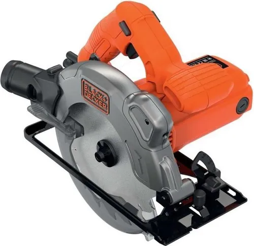 Black+Decker Handkreissäge CS1250L - Sägen: Leistungsstarker 1250W Motor für präzise Schnitttiefen bis 66mm, integrierter Laser für exakte Schnittführung und ergonomisches Design für hohe Arbeitskontrolle.