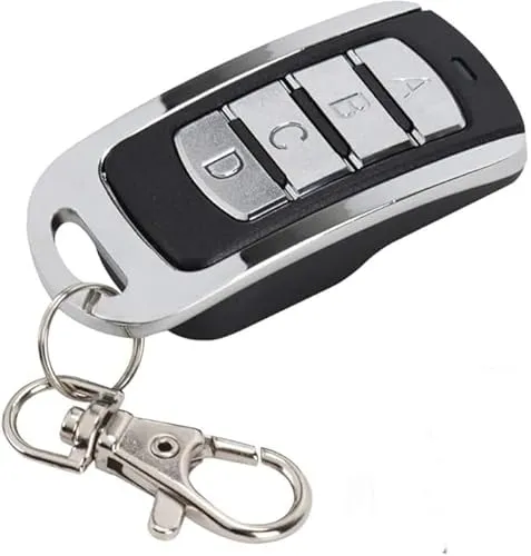 Handsender kompatibel mit Hörmann mit hellblauen Tasten: HSM 4, HSM4, HS(M) 2/4, HS 4, HSP 4, HSM 2, HS 2, HS 4, HS 1, HSE 2, HS4, HSP4, HSM2, HS2, HS4, HS1, HSE2-868,3 MHz Fernbedienung