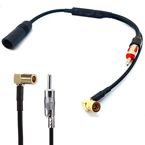 DAB Antennenadapter Splitter für Autoradio - Halterungen für Navigationsgeräte, ermöglicht den Empfang von digitalem Radio im Auto für ein verbessertes Hörerlebnis.