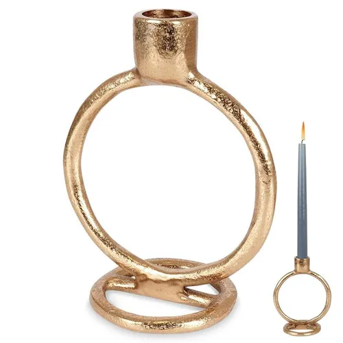 Kerzenständer Gelb von Home & Styling Collection