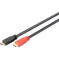 DIGITUS HDMI with Ethernet Kabel - 10 m - HiFi-Kabel für höchste Ansprüche, unterstützt 4K 30 Hz für gestochen scharfe Bilder, ideal für Heimkino und Gaming.