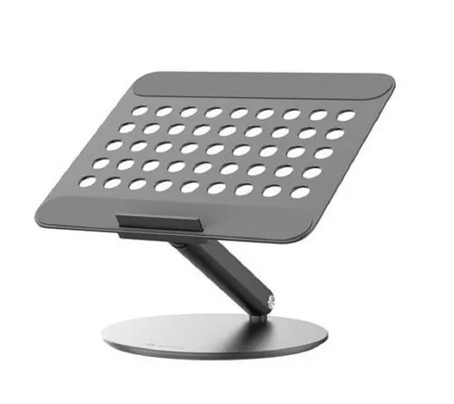Notebook Stand/Riser Mac 360 - Aluminium Design in Spacegrau - Ständer für Laptops bis 17 Zoll, bietet ergonomische Höhenverstellung und elegantes Aluminium-Design für optimalen Komfort und Stil.