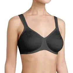 Triumph BH Lovely Minimizer W Schwarz C 90 Damen - Funktionsunterwäsche mit optischer Minimierung, reduziert die Brust um bis zu eine Körbchengröße und bietet maximalen Komfort dank flexiblem Komfortbügel und weichem Stretch-Lycra.