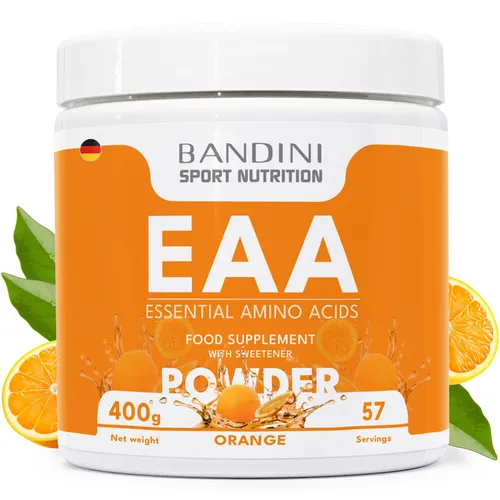 Bandini® EAA  pulver 400g | Orange | Aminosäuren Komplex | Vegan