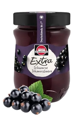 Schwartau Extra Konfitüre Schwarze Johannisbeere, 340 g von Schwartau
