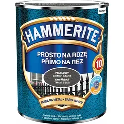 Hammerite Direkt auf Rost aufzutragende Schmiedefarbe 0,75 l, Dunkelgrau