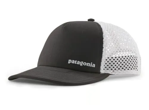 Patagonia Duckbill Trucker Hat Black - Atmungsaktive Kappe - Kappen - Leichter Trucker-Hut mit knautschbarem Schirm, kühlendem Schweißband und 100% recyceltem Material, ideal für Outdoor-Aktivitäten.