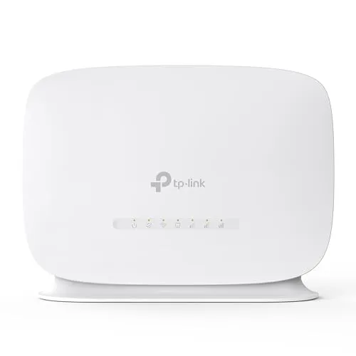 TP-Link TL-MR105 LTE Router - 4G Router mit Nano SIM Unterstützung - Drahtlose Router mit bis zu 150 Mbit/s Downloadgeschwindigkeit, ideal für HD-Streaming und stabile Verbindungen für bis zu 32 Geräte gleichzeitig.