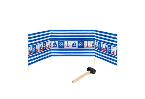 Garronda Windschutz Strand Sichtschutz 4m lang mit Gummihammer GAEX001, (mit Gummihammer)