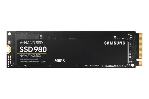 Samsung SSD 980 500GB MZ-V8V250BW - Hochleistungs M.2 NVMe SSD mit 3100 MB/s Lesen und 2600 MB/s Schreiben, ideal für Gaming und kreative Anwendungen