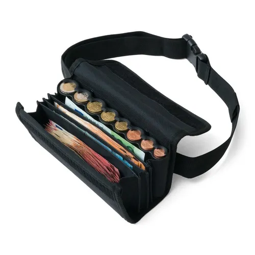 Securina24 Kellnertasche mit 8 Fächern in schwarz von Securina24
