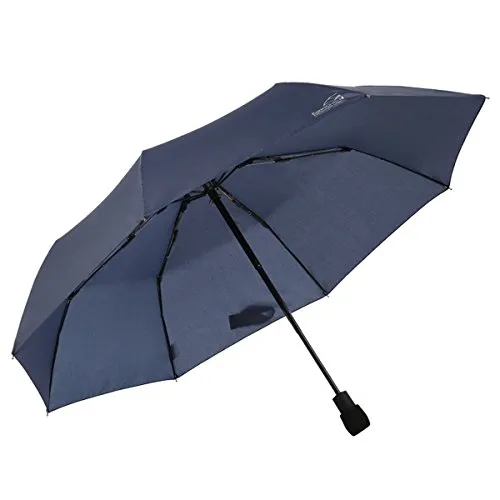 EuroSCHIRM Light Trek Automatic Regenschirm, Marine - Leichter 295 g Regenschirm, ideal für unterwegs und optimaler Schutz bei Regen.