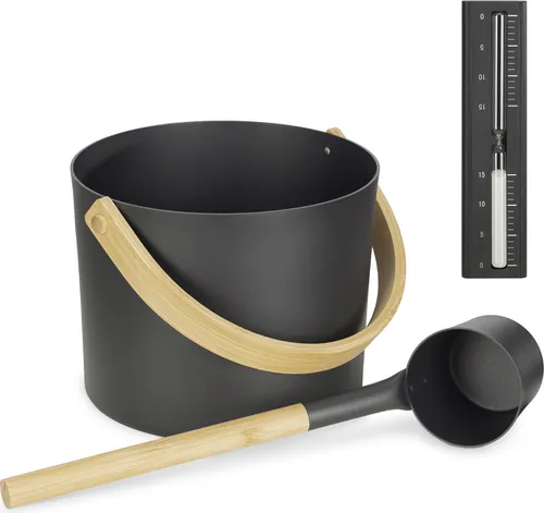 Produktbild Navaris Aluminium Saunakübel Set