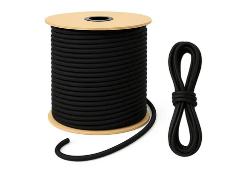 ART TWIST HOME Spanngurt Gummiseil Expanderseil 100m Schwarz - Elastisches 100m Gummiseil für vielseitige Anwendungen wie Transport und Camping. Robuste UV-Beständigkeit sorgt für dauerhafte Zuverlässigkeit. Ideal zur Ladungssicherung.