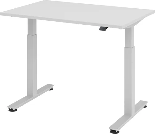 bümö Elektrisch höhenverstellbarer Schreibtisch - Ergonomischer Kinderschreibtisch mit stufenlos einstellbarer Höhe von 71-120 cm, ideal für gesundes Arbeiten und Spielen, stabil und pflegeleicht.
