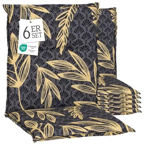 beo Polsterauflage Saumauflage Niedriglehner Barcelona im Set - Auflagen & Polster, hochwertiges 6er-Set mit 60 mm Schaumstoffpolsterung für optimalen Sitzkomfort im Garten.