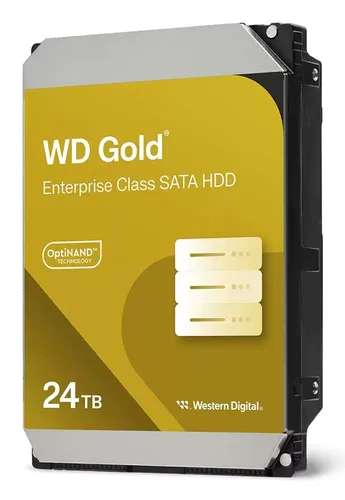 WD Gold 24TB Festplatte - Datacenter - Enterprise-Klasse Festplatte mit 24TB, extrem zuverlässig mit bis zu 2,5 Mio. Stunden MTBF und optimalem Vibrationsschutz für anspruchsvolle Speicherumgebungen.