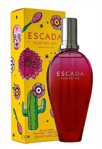 Escada Flor del Sol Limited Edition 50ml Eau de Toilette – Frischer Sommerduft - Damen Eau de Toilette mit einem blumigen, fruchtigen Duft, ideal für den täglichen Gebrauch und besondere Anlässe. Genießen Sie den sommerlichen Flair!