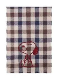 CODELLO Woven Scarf mit Karomuster und Stickerei von CODELLO