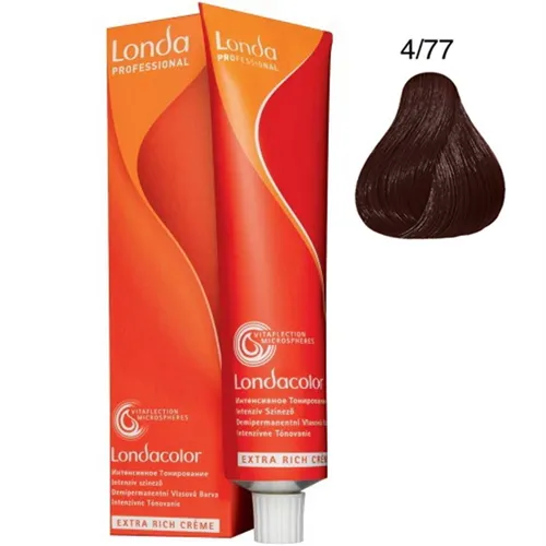 Londa Demi-Permanent Color Creme 4/77 Mittelbraun Braun intensiv 60 ml