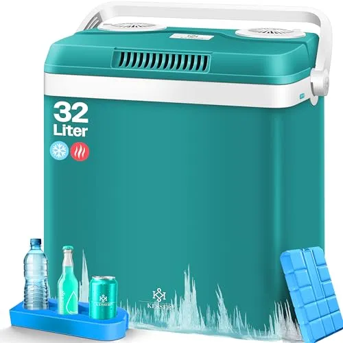 KESSER® Kühlbox Thermobox 32L – Kühl- und Wärmfunktion für Auto & Camping - Vielseitige 32L Thermobox mit Kühl- und Wärmfunktion. Ideal für unterwegs, mit ECO-Modus für geringen Stromverbrauch. Perfekte Isolation und praktischer Tragegriff – der ideale Begleiter für Ausflüge.