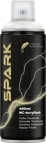SPARK Sprühdose 400ml – Matte Sprühfarbe - Reinweiss