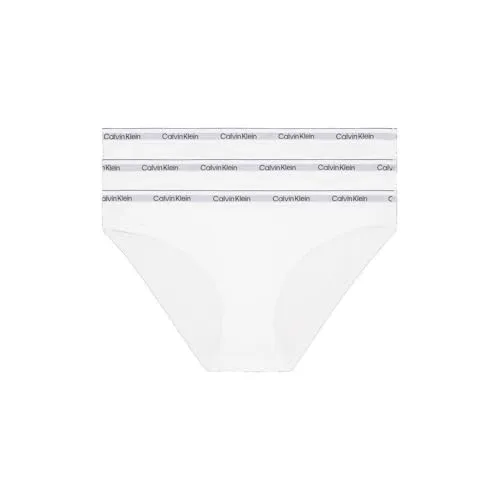 Calvin Klein Damen 3er Pack Slips Bikini Form - Panties & Hipsters für Damen, aus hochwertigem Stretch-Baumwoll-Mix für optimalen Tragekomfort und perfekten Sitz.