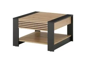Stolkom Feli Couchtisch 70x42x70 cm – Modern und Praktisch - Moderner Couchtisch von Stolkom mit langlebiger MDF-Oberfläche. Ideal für Snacks und Getränke, leicht zu reinigen und vielseitig dekorierbar. Perfekt für ein stilvolles Wohnzimmer!