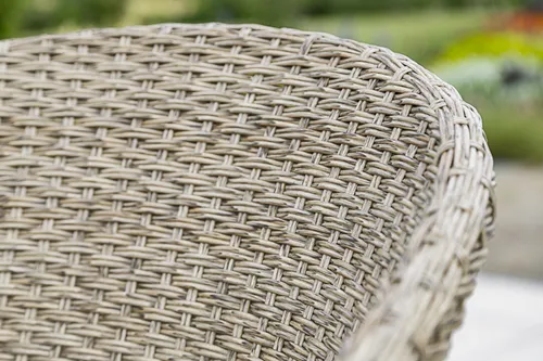 MERXX Gartenstuhl Arrone - 2er Set aus Alu/Polyrattan, beige - Gartenstühle aus hochwertigem Alu und Polyrattan, inklusive komfortabler Auflagen, ideal für entspannte Stunden im Garten oder auf der Terrasse.