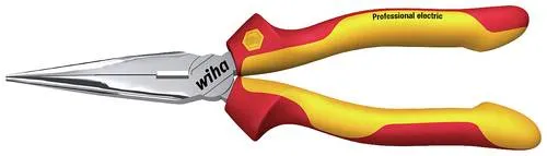 Wiha Flachrundzange Professional electric 27423 - Zangen für Elektriker, VDE geprüft für maximale Sicherheit und Präzision bei elektrischen Arbeiten.