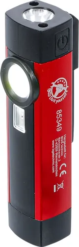 Cob-LED UV-Aluminium-Handleuchte 1 W – Kompakte Arbeitsleuchte - Vielseitige Taschenlampe mit COB-LED und UV-Lampe. Ideal für verschiedene Anwendungen. Flexibel durch magnetischen Halteclip und Fuß. Mit Überhitzungs- und Überladungsschutz für sichere Nutzung.