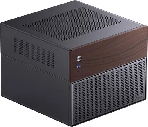 N4 NAS Minitower Gehäuse - Schwarz - PC-Gehäuse im Minitower-Format, ideal für Micro-ATX mit vielseitigen Anschlussmöglichkeiten und Platz für zahlreiche Laufwerke.