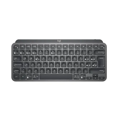 Logitech MXKEYS MINI WRLS Illuminated Keyboard Graphite - Tastatur mit beleuchteten Tasten, kabellos und kompakt für eine optimale Nutzung im Büro oder Home Office.