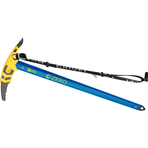 Grivel G Zero Eispickel mit Schaufel – Schwarz-66 - Eispickel mit integrierter Schaufel, ideal für alpine Abenteurer und Bergsteiger, die auf vielseitige Werkzeuge setzen.