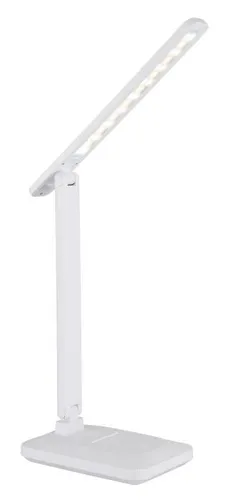 LED-Tischleuchte fixierbar inkl. Tochdimmer und USB mit Akku Weiß