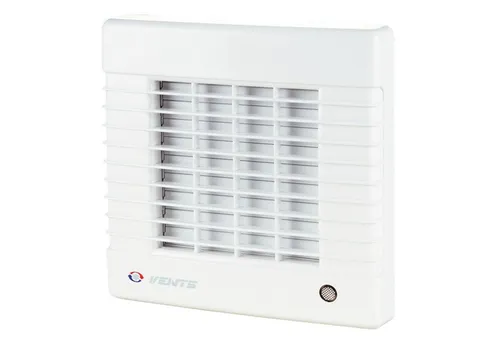 Vents Wandventilator 100 MA VT - Wandventilator mit Nachlaufrelais, ideal für effiziente Luftzirkulation in kleinen Räumen, leise im Betrieb (34 dB) und leistungsstark (98 m³/h)