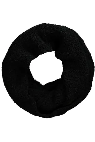 Ulla Popken Damen Rundschal, schwarz, Einheitsgröße - Schals für Damen, vielseitig tragbar und ideal für jeden Anlass