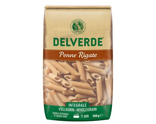 DELVERDE Nudeln, Delverde Vollkorn Penne Rigate Integrale Vollkorn Nudeln 500g