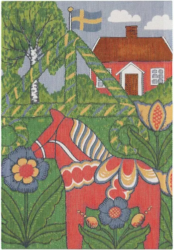 Ekelund Küchenhandtuch Folkfest 599 35x50 cm Baumwolle von Ekelund