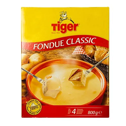 Food-United Fondue Classic 800g Käse-Fondue aus Schweizer Käse zubereitugsfertig für Fondue-Topf oder Caquelon cremig fein-herb zart-schmelzend