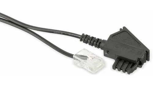 S-IMPULS DSL-Anschlusskabel TAE-F auf RJ45 8P2C, schwarz, 1 m