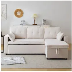 MODFU L-förmiges Sofa Funktionsbett mit Stauraum