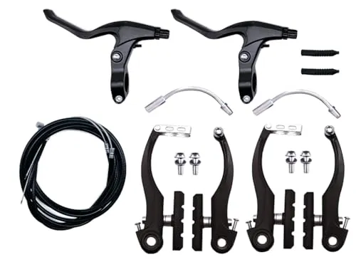 Kellegour Vordere und Hintere MTB Bremse,V-Brake Fahrrad Bremsen Set,Universal Fahrrad Bremsen Set,für Mountainbikes,Reguläre Fahrräder,Rennräder,Klappräde
