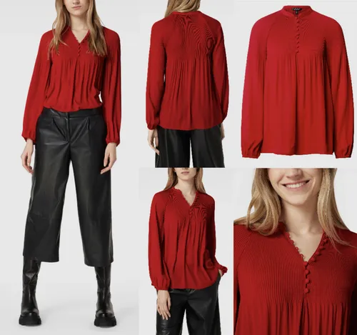 LAUREN RALPH LAUREN Pleats Blouse Hemd Blusentop Shirt Lipstick Red L - Elegante Bluse für Damen in Lipstick Red, ideal für Freizeit oder besondere Anlässe. Pflegeleicht und atmungsaktiv, bietet sie höchsten Tragekomfort das ganze Jahr über.