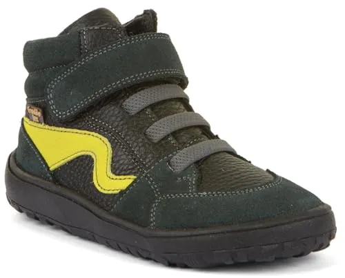 Froddo Barefoot Tex Go Black/Green Größe EU 35 - Sneaker mit angenehmem Barfußgefühl und flexibler Laufsohle. Wasserdicht und perfekt für aktive Kinder, die Stil und Komfort schätzen.